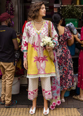 Mushq La Dolce Hemline Embroidered Lawn Suits Unstitched 3 Piece - MQ25LDH 6A SABRINA